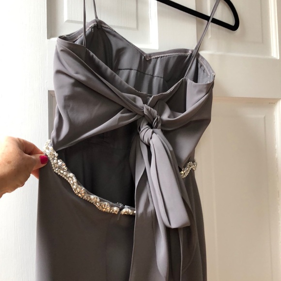 Jenny Yoo grey gown size 8 - Picture 3 of 7